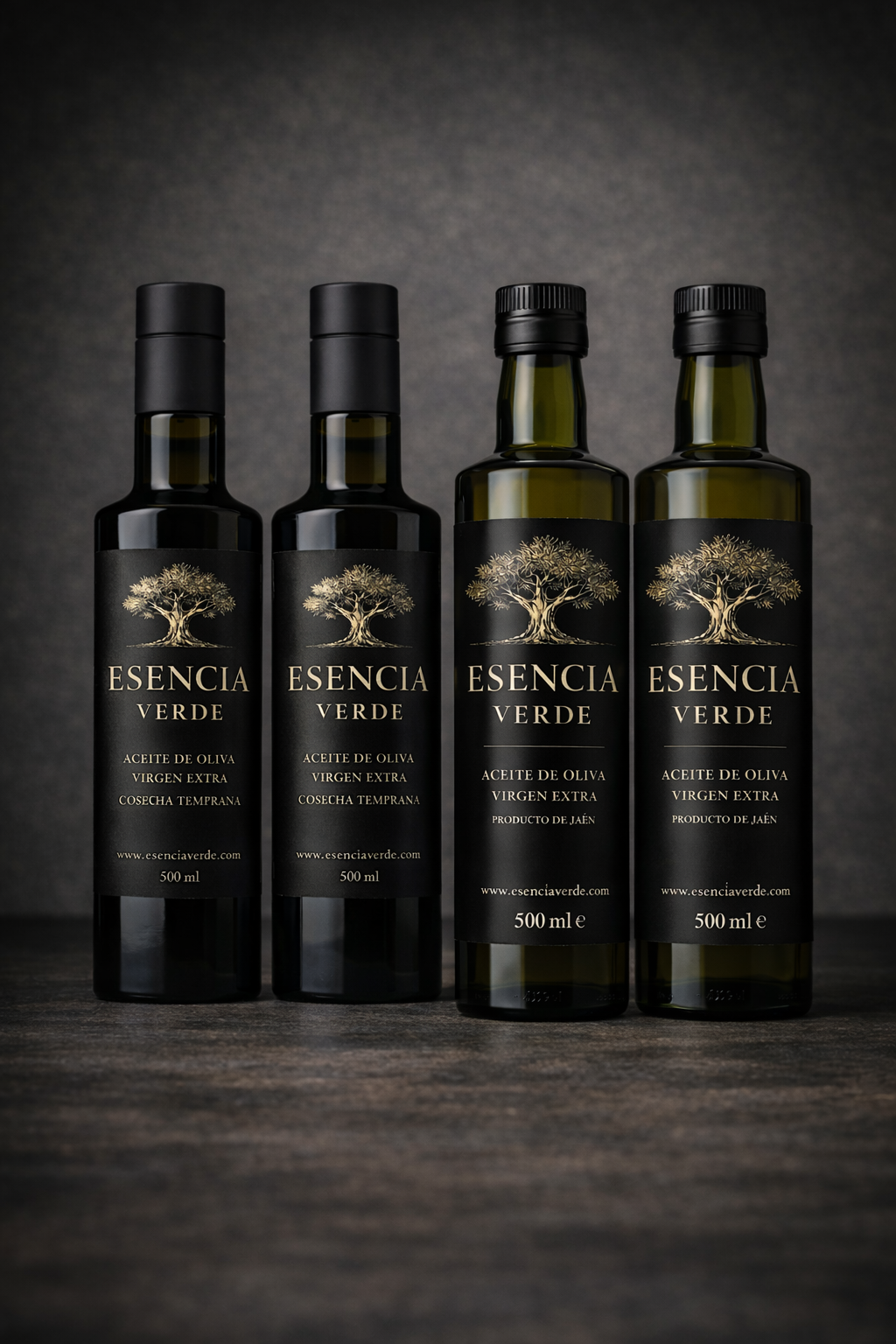 ¡PACK DEGUSTACIÓN! - 2 UDS AOVE PREMIUM + 2 UDS COSECHA TEMPRANA 2025/26 - Botellas 500 ml (ÚLTIMAS UNIDADES)