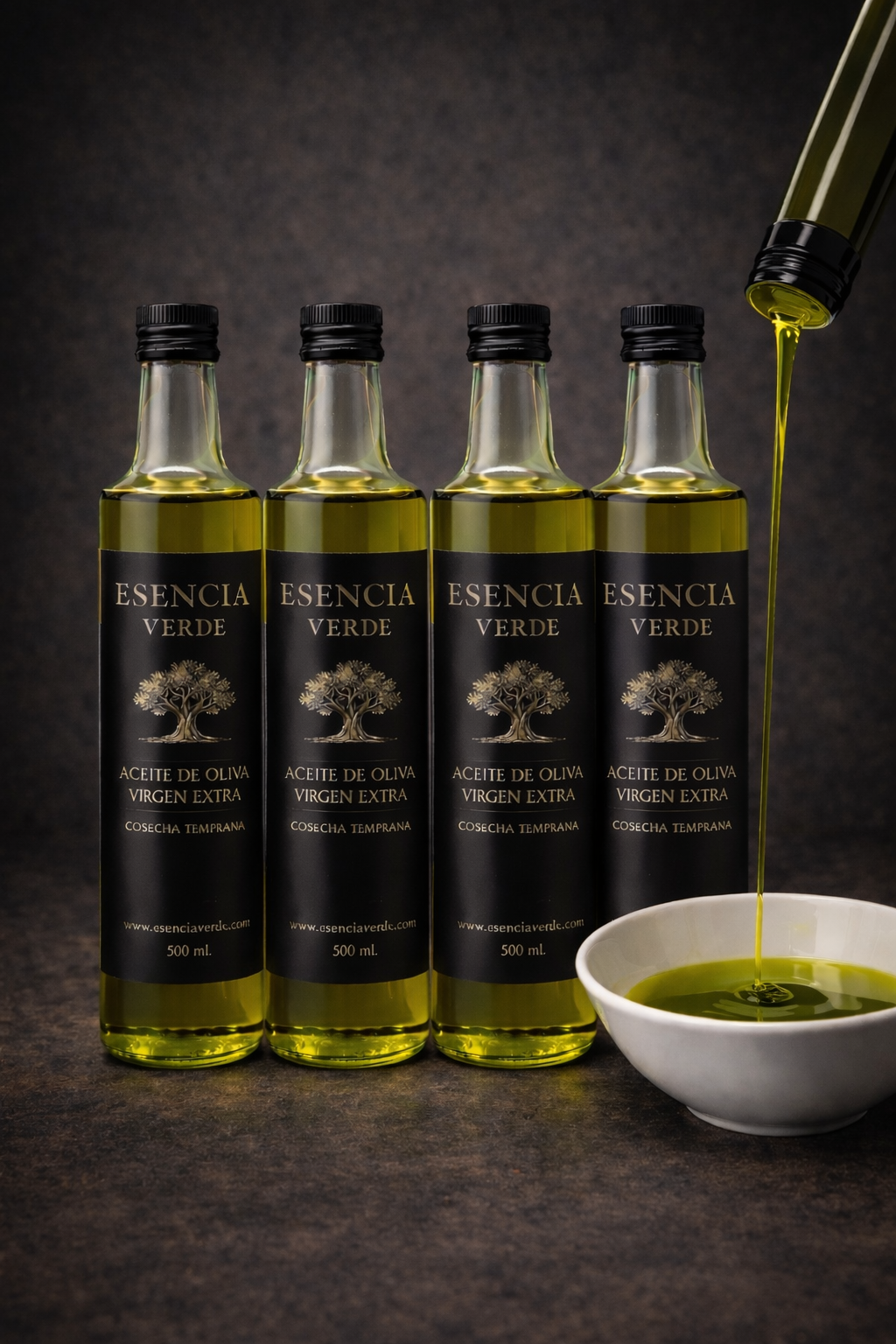 ¡Pack Ahorro 4 Uds! - AOVE Jaén Cosecha Temprana 2025/26 - Edición Limitada Botellas 500 ml (ÚLTIMAS UNIDADES)