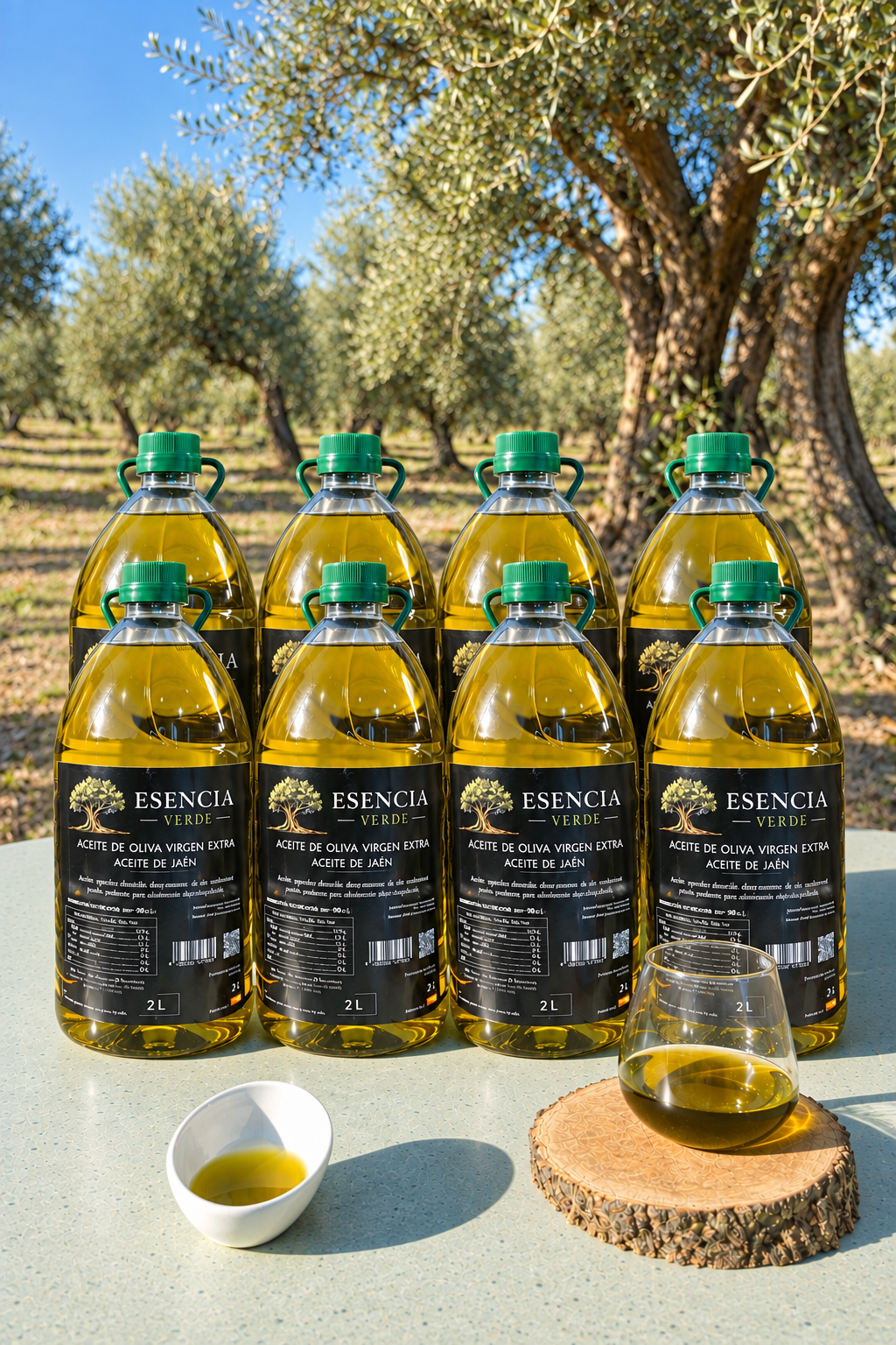 ¡Pack Ahorro 8 Garrafas de 2 Litros! - AOVE de Jaén (Variedad Picual Cosecha 2025/26)