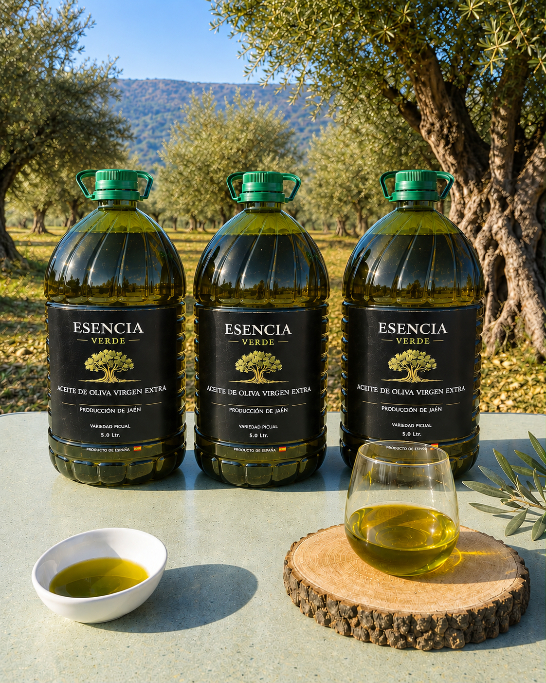¡Pack Ahorro 3 Garrafas de 5 Litros! - AOVE de Jaén (Variedad Picual Calidad Premium Cosecha 2025/26)