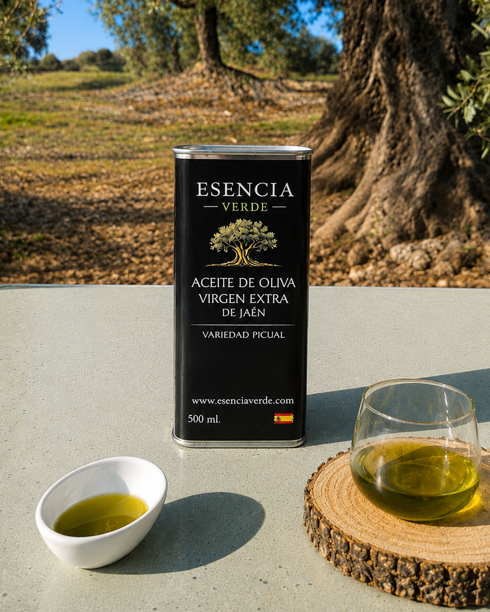 AOVE Jaén Variedad Picual Cosecha 2025/26 - Calidad Premium - Lata 500 ml