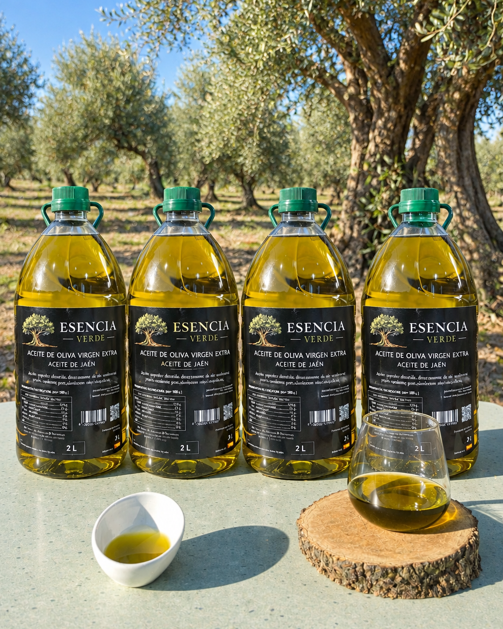 ¡Pack Ahorro 4 Garrafas de 2 Litros! - AOVE de Jaén (Variedad Picual Cosecha 2025/26)