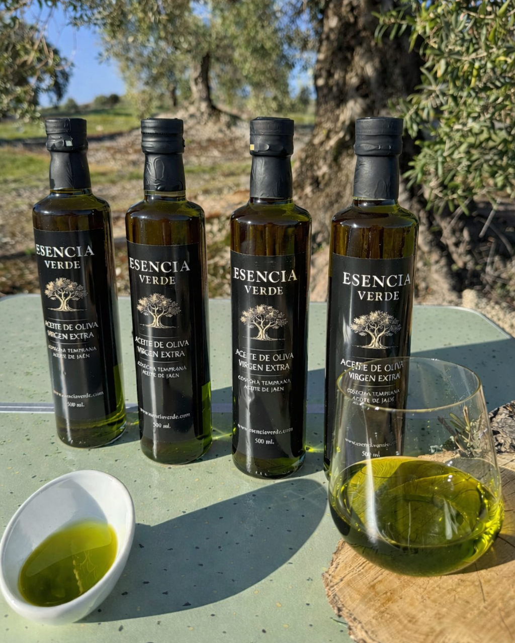 ¡Pack Gourmet! - 4 Botellas Cristal 500ml Edición Limitada - AOVE Jaén Variedad Picual Cosecha Temprana 2025/26